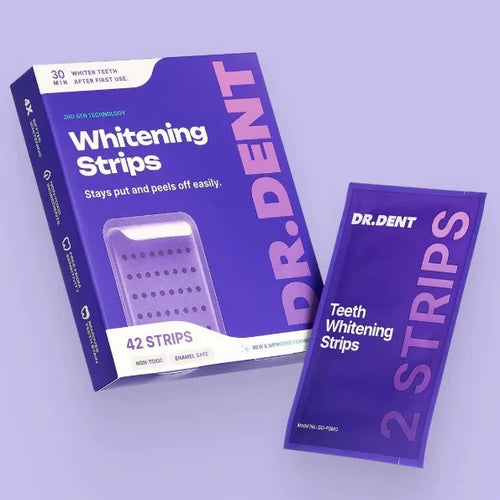 Purple Tooth Strips Gently Clean Teeth And Tartar, Care For And Brighten Teeth, Are Portable And Easy To Use For Daily Care