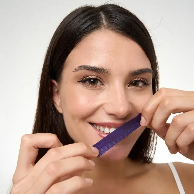 Purple Tooth Strips Gently Clean Teeth And Tartar, Care For And Brighten Teeth, Are Portable And Easy To Use For Daily Care
